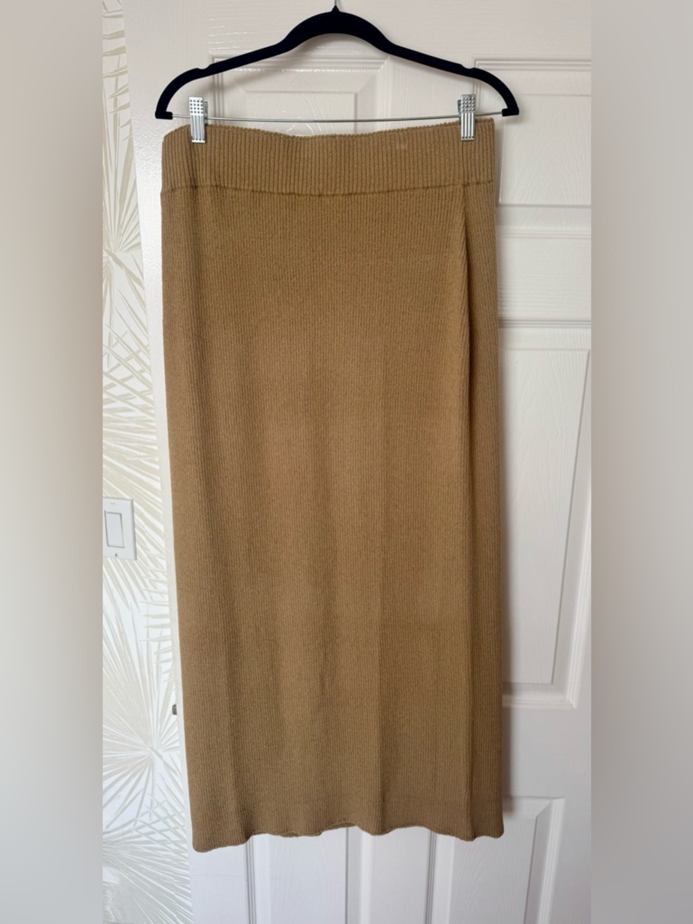 Show Me Your MuMu Camel Ribbed Knit Maxi Skirt
